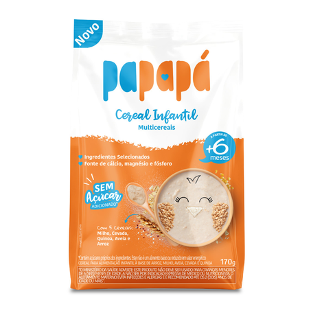 Cereal Infantil Multicereais Papapá 170G