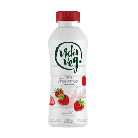 Alimento Vida Veg Coco Morango 500G