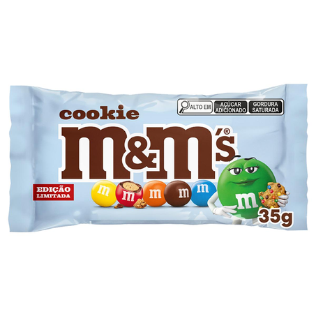 Confeito M&Ms 35g - Cookie - Ao Leite