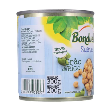 Grao de bico bonduelle suave lt200g 360-30