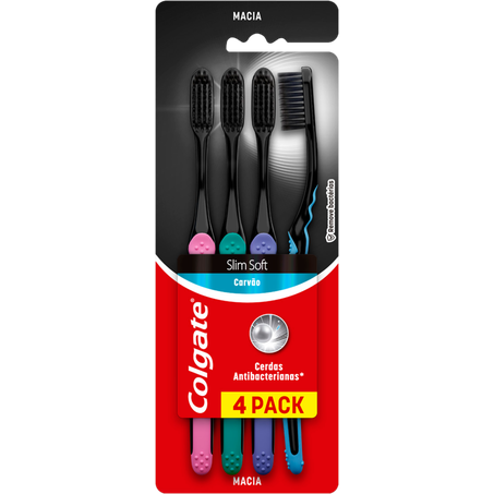 Esc dental colgate slim soft black c/4un