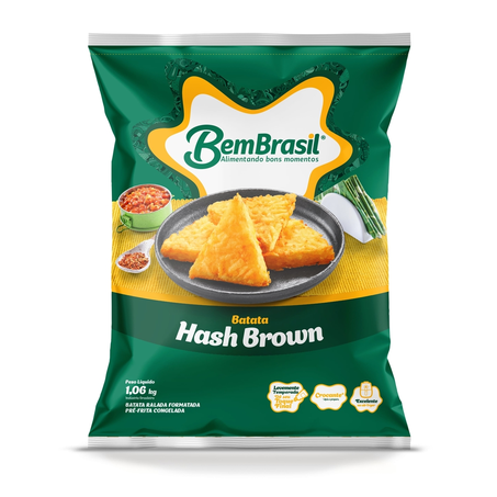 Batata Congelada Bem Brasil Hash Brown 1,06Kg