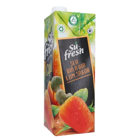 Bebida de Fruta Adoçada Su Fresh Caju Caixa com Tampa 1lt 360-7