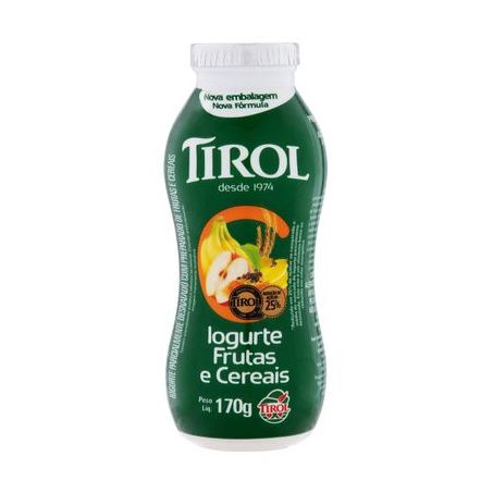 Iogurte frutas/cereais tirol 170g