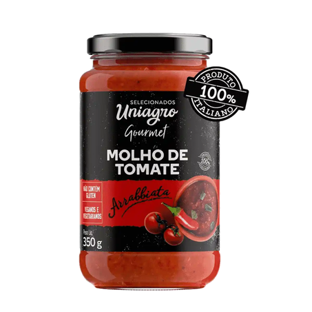 MOLHO DE TOMATE ARRABBIATA UNIAGRO GOURMET