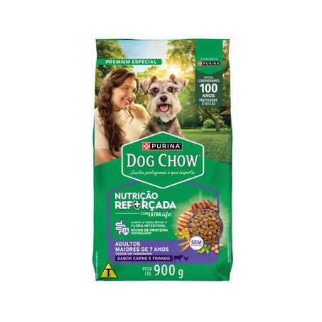Racao Dog Chow 900g Adultos 7 Carne Frango