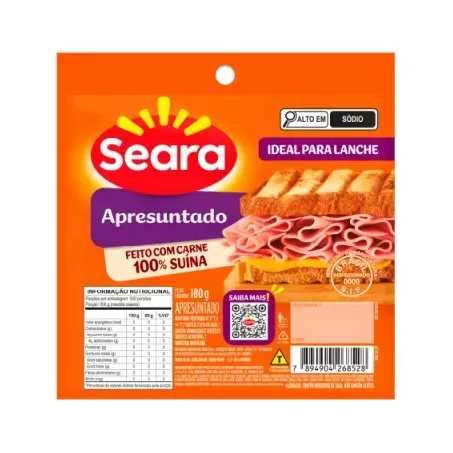 Apresuntado Seara 180g Fatiado