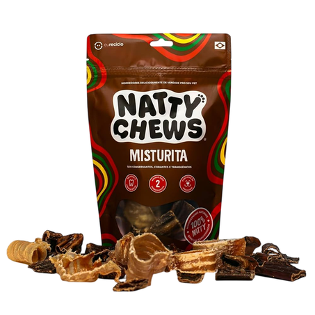Petisco Natty Chews para Cães Misturita 100g