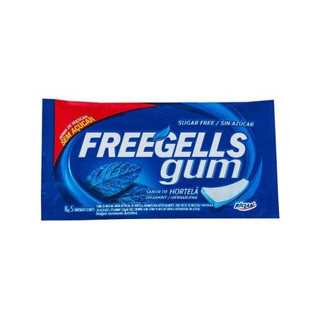 Goma de Mascar Freegells Gum Hortelã Embalagem 8.5G
