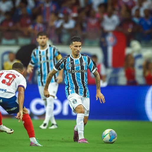 Grêmio perde para o Bahia por 1 a 0 em Salvador