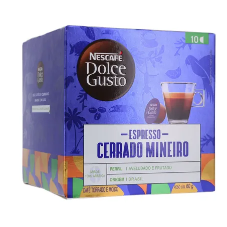 CAFÉ CÁPSULA DOLCE GUSTO CERRADO MINEIRO C/10 360-34