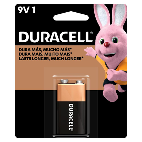 Bateria Duracell Alcalina 9v com 2 unidades