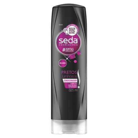 Condicionador seda cocriações pretos luminosos