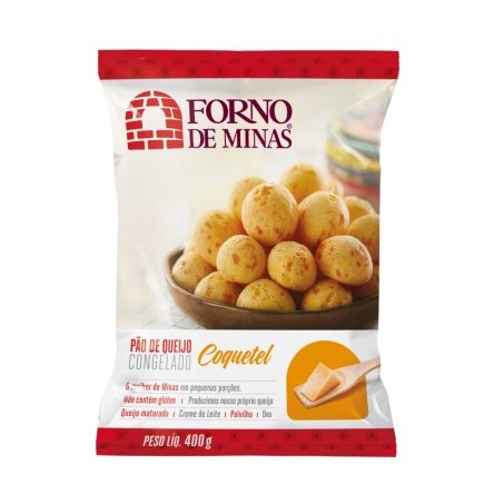 Pao de queijo f. minas coquetel 400 gr