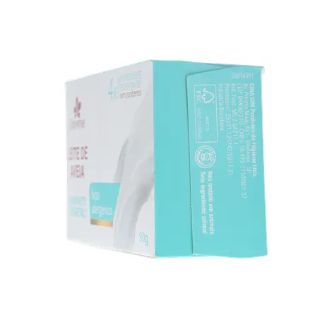 Sabonete Barra Vegetal Davene sem Perfume Leite de Aveia Clássico Caixa 90gr 360-25
