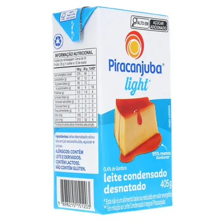 Leite Condensado Light Piracanjuba Cx 405g 360-31
