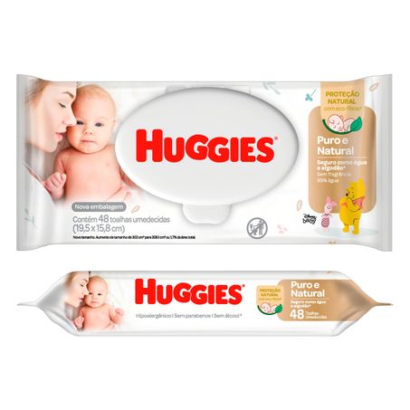Toalha Umedecida sem Perfume Disney Baby Huggies Puro e Natural