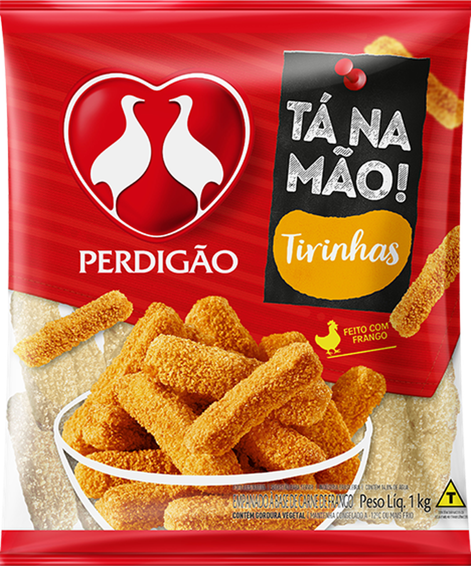 Empanado Perdigão Tirinhas de Frango Embalagem 1KG