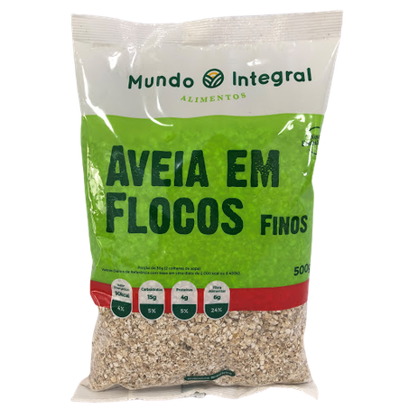 Aveia mundo integral flocos finos 250g