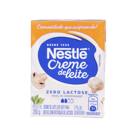 Creme De Leite Leve Zero Lactose Nestlé 200G 360-1