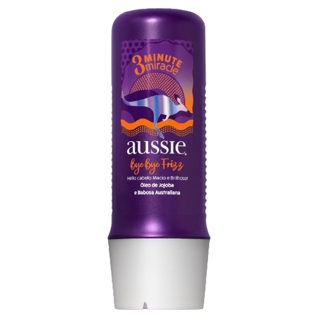 Creme De Tratamento Aussie 3 Minute Miracle Bye Bye Frizz 236Ml