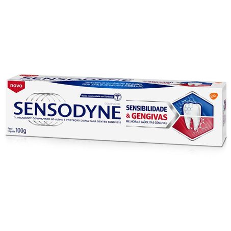 CREME DENTAL SENSODYNE 100G SENSIBILIDADE E GENGIVAS