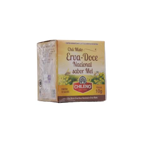 Chá Chileno Erva-Doce-Nacional e Mel Caixa com 10un - 10gr 360-25