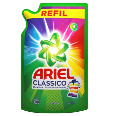 Lava roupas líquido ariel clássico refil 1.5l