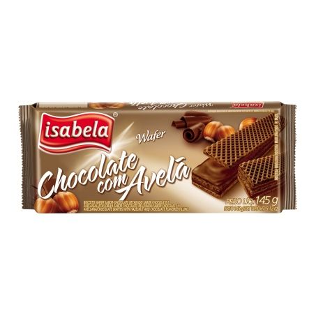Wafer isabela 145gr choc.avela
