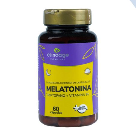 MELATONINA COM TRIPTOFANO 60CAPSULAS CLINOAGE