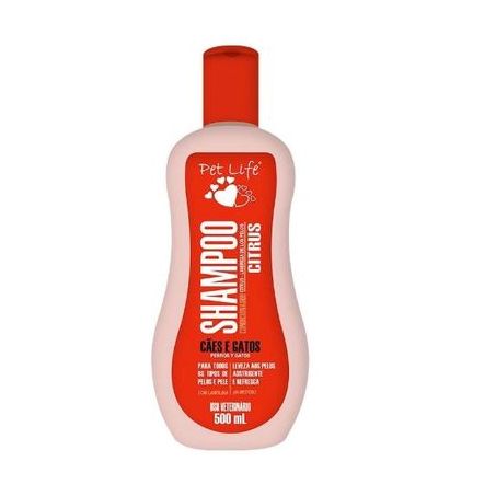 Shampoo caes/gatos citrus pet life 540ml