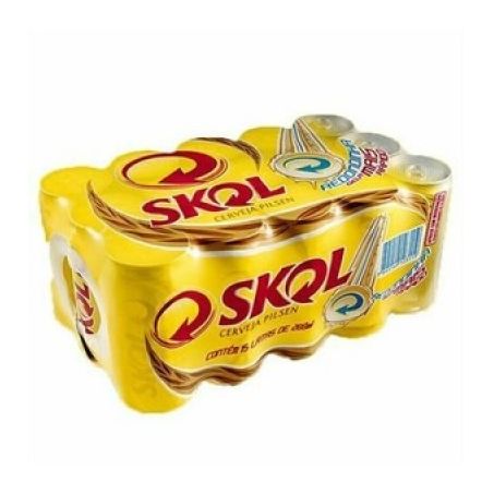Cerveja skol lata 350ml 18un