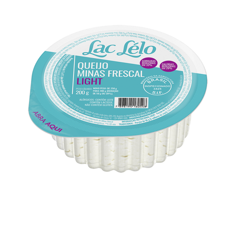 QUEIJO LAC LELO 200G MINAS LIGHT