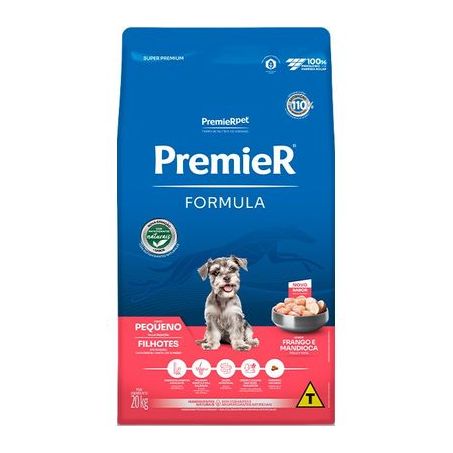 Ração Premier Fórmula para Cães Filhotes de Raças Pequenas Sabor Frango 20Kg