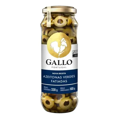 Gallo Azeitona Verde Fatiada 160G Em Conserva