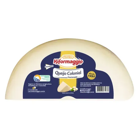 Queijo Colonial Kiformaggio Kg Pedaco