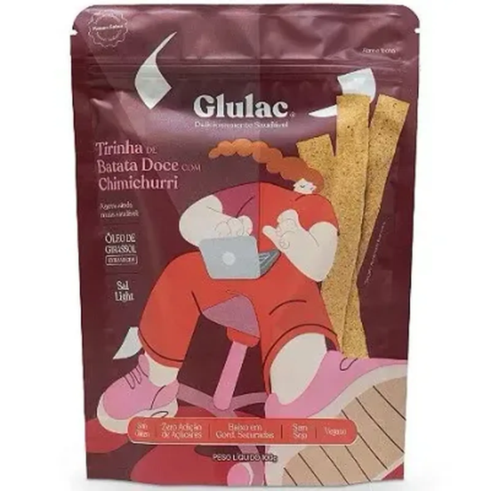 Tirinha Batata Doce Glulac 100g