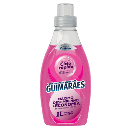 Lava roupas liquido guimaraes cuidado 1l