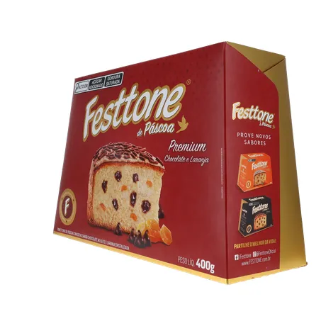 Panettone de Páscoa Festtone Chocolate e Laranja Cristalizada 400G 360-23