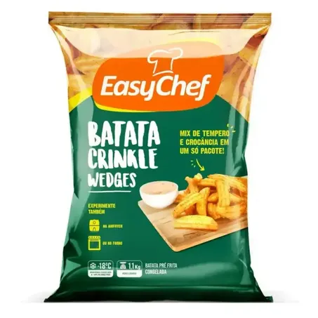BATATA EASYCHEF CONGELA CRINKLE WEDGES  1,1 KG