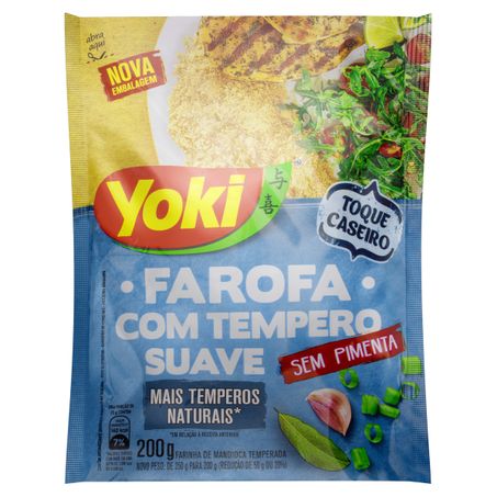 FAROFA DE MANDIOCA COM TEMPERO SUAVE YOKI