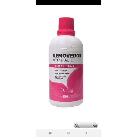 Removedor esmalte sem acetona butterfly 100ml