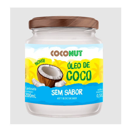Óleo de Coco Sem Sabor Coconut 200ml