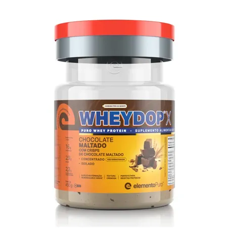WHEYDOP X CHOCOLATE MALTADO 450G - ELEMENTO PURO