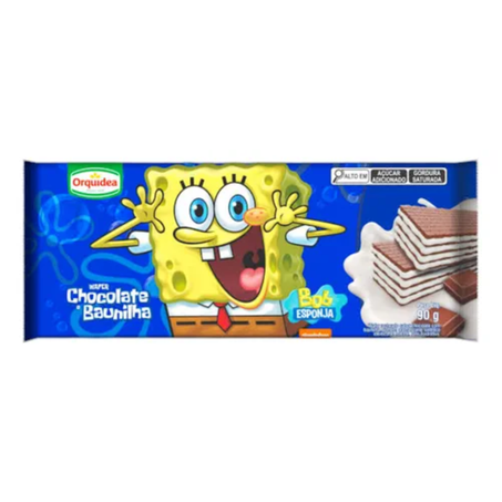 Wafer orquidea 90g chocolate e morango