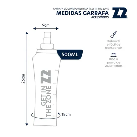 Garrafa Dobrável Soft Flask Z2 500ml 360-2