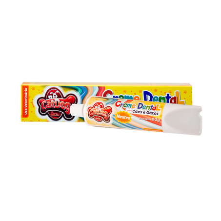 Creme Dental CatDog Para Cães e Gatos Unidade Sabor Neutro 90g