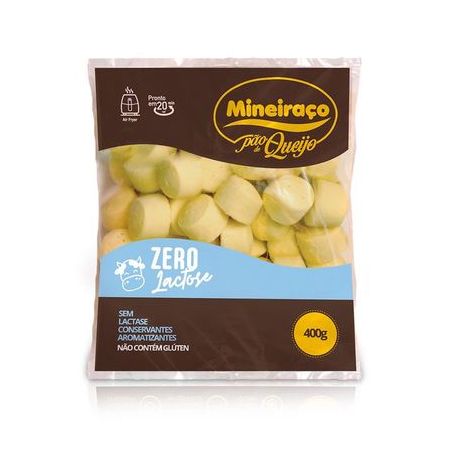 PAO DE QUEIJO MINEIRACO 400G ZERO LACTOSE 