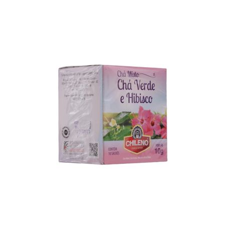 Chá Misto Chileno Chá Verde e Hibisco Caixa com 10un - 10gr 360-23