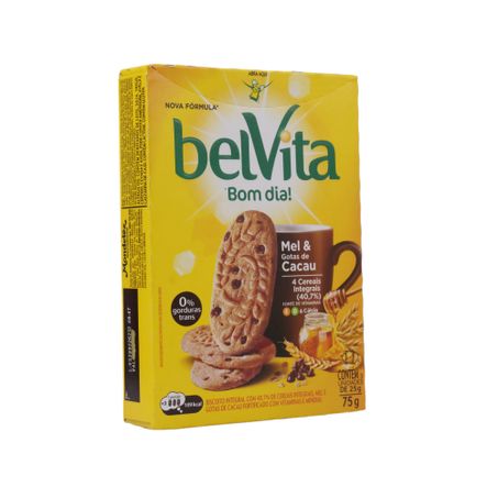 Biscoito Integral Belvita Mel/Cacau 75g 360-55